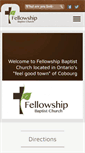 Mobile Screenshot of cobourgfellowship.com