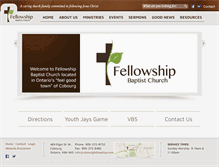 Tablet Screenshot of cobourgfellowship.com